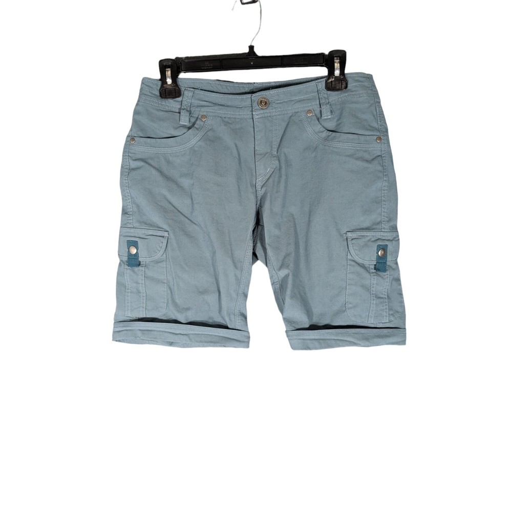 KUHL Light Blue Hiking Outdoor Casual Cargo Shorts Women's Size 8